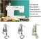 3pcs Large Metal Darning/Free Motion Sewing Machine Presser Foot for All Low Shank Brother Singer Babylock Janome and More Sewing Machines - Include Close Toe, Open Toe and Quilting Foot